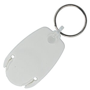 Additional Image 1 - a white key chain with a ring