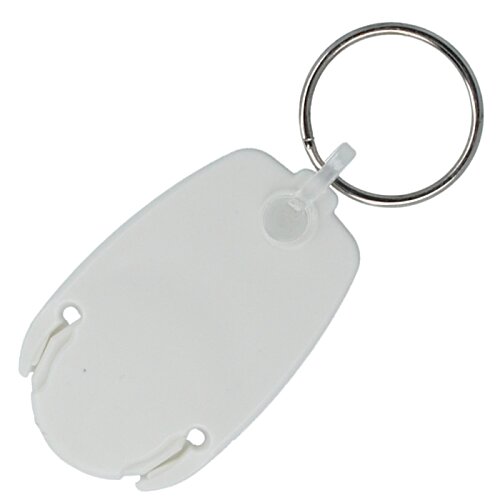 Additional Image 1 - a white key chain with a ring