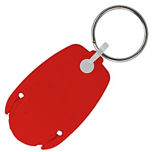 Additional Image 3 - a red key chain with a ring