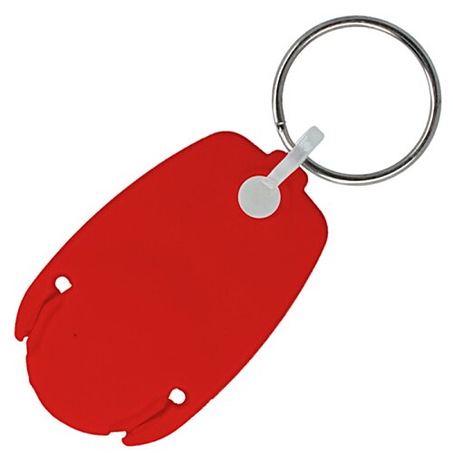 Additional Image 3 - a red key chain with a ring