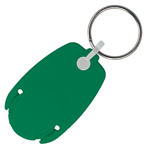 Additional Image 1 - a green key chain with a ring