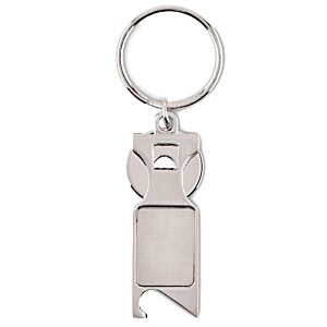Additional Image 2 - a key chain with a key ring