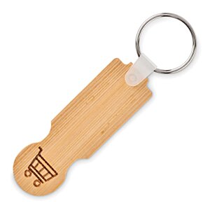 Additional Image 2 - a key chain with a wooden handle