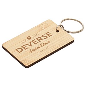 Additional Image 2 - a wooden keychain with a ring