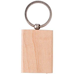 Additional Image 1 - a close up of a wood key chain