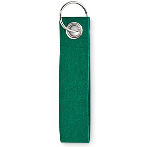 Additional Image 3 - a green bookmark with a silver ring