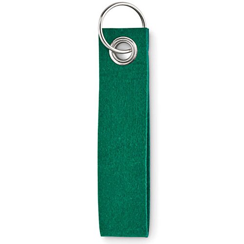 Additional Image 3 - a green bookmark with a silver ring