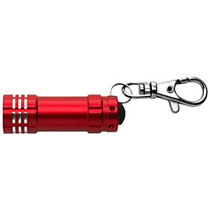 Additional Image 1 - a red key chain with a key ring