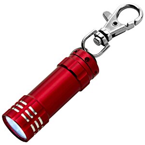 Additional Image 2 - a red flashlight with a key chain