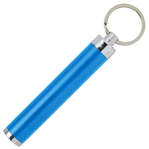 Additional Image 2 - a blue keychain with silver ring