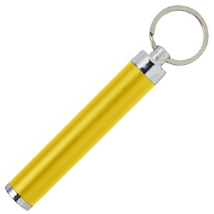 Additional Image 4 - a yellow keychain with silver ring