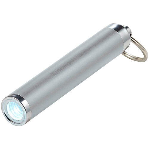 Additional Image 7 - a silver flashlight with a light on it