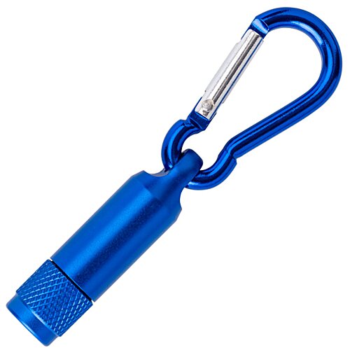 Additional Image 1 - a blue keychain with a silver ring