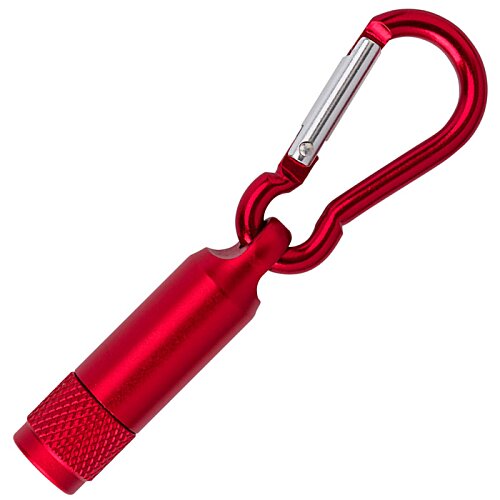 Additional Image 3 - a red flashlight with a white hook