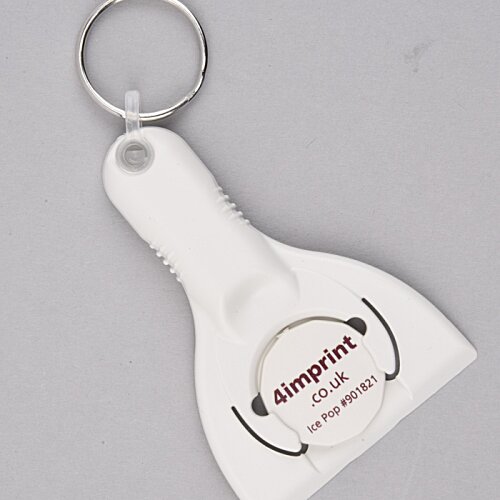 Additional Image 10 - a white plastic key chain