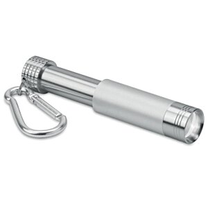 Additional Image 1 - a silver flashlight with a strap