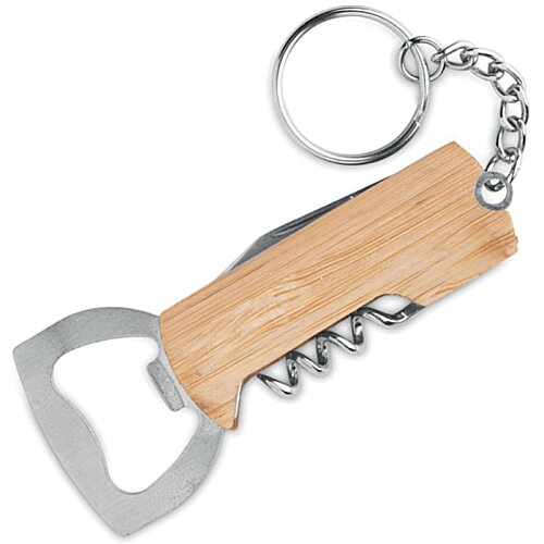 Additional Image 1 - a bottle opener with a wooden handle
