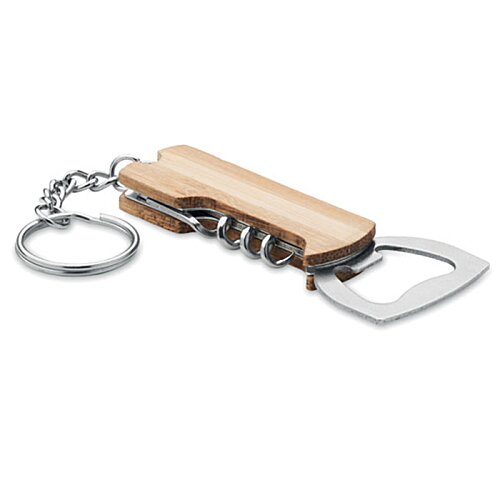 Additional Image 2 - a bottle opener with a key chain