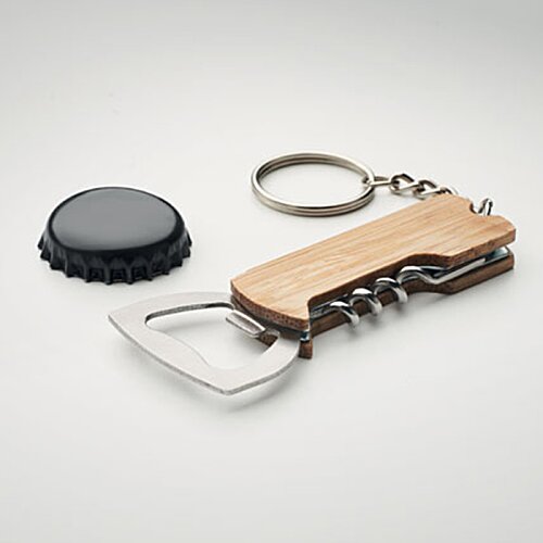 Additional Image 3 - a bottle opener with a key chain