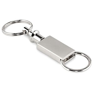 Additional Image 1 - a silver key chain with two rings