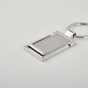Additional Image 2 - a silver key chain on a white surface