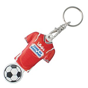 Additional Image 1 - a key chain with a football jersey