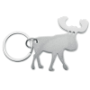 a white moose keychain