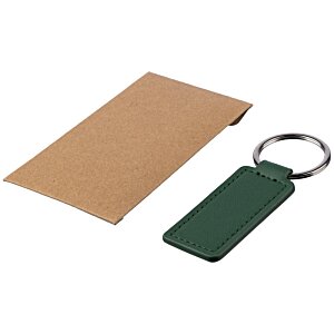 Additional Image 4 - a brown and green key chain