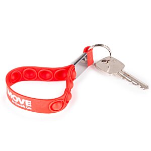 Additional Image 2 - a key chain with a red strap