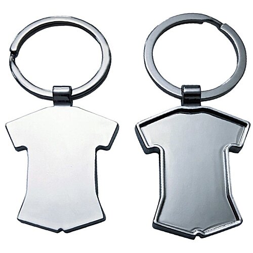 Additional Image 4 - a pair of keychains with a t-shirt design