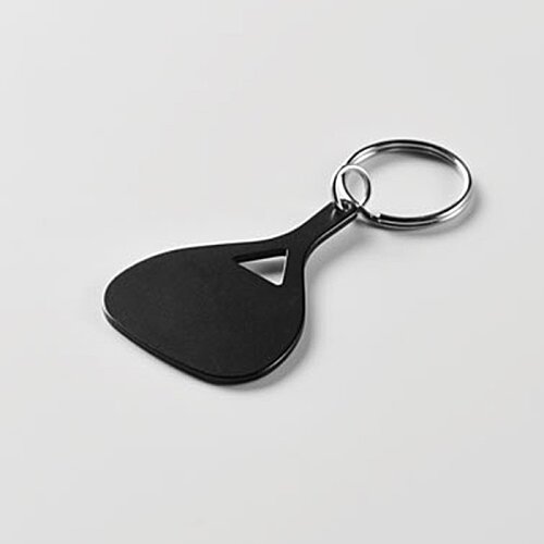 Additional Image 2 - a black keychain on a white surface