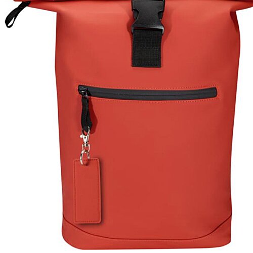 Additional Image 1 - a red bag with a black zipper