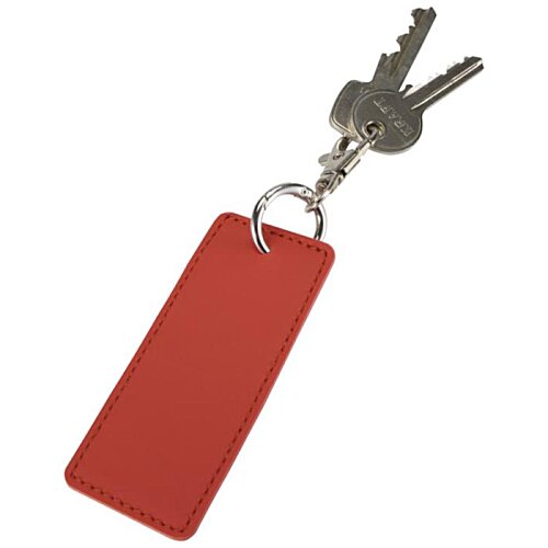 Additional Image 3 - a red rectangular key chain