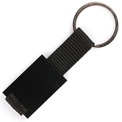 Additional Image 5 - a black key chain with a ring