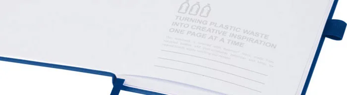 open pages of a thalassa jotter