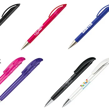 collage of pens with shiny nose cones