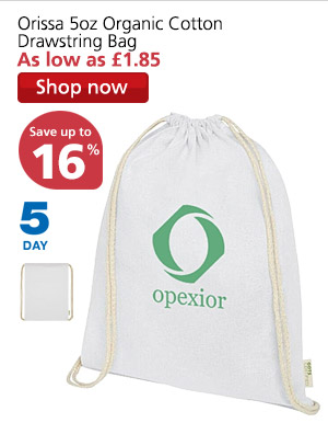 Orissa 5oz Organic Cotton Drawstring Bag