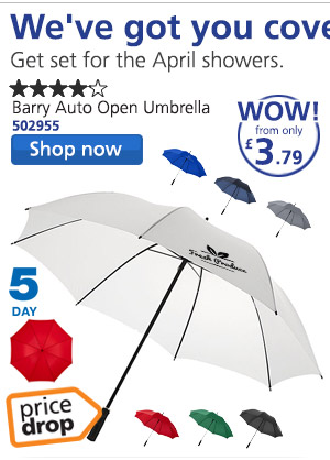 Barry Auto Open Umbrella - Printed