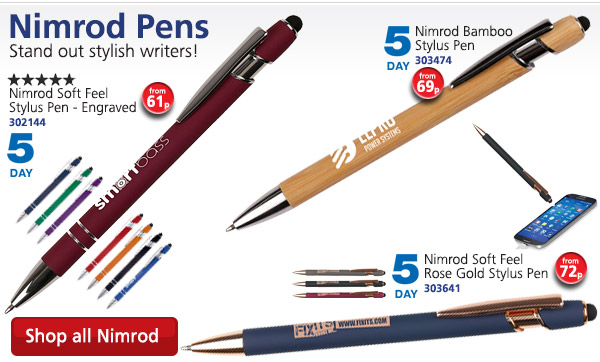 Nimrod Soft Feel Rose Gold Stylus Pen