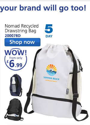 Nomad Recycled Drawstring Bag