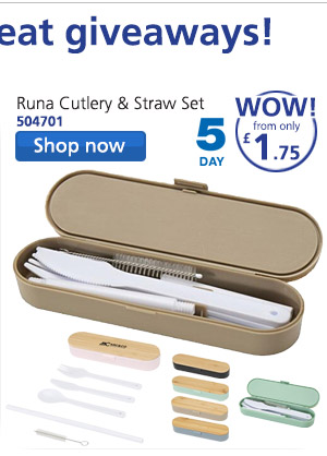 Runa Cutlery & Straw Set