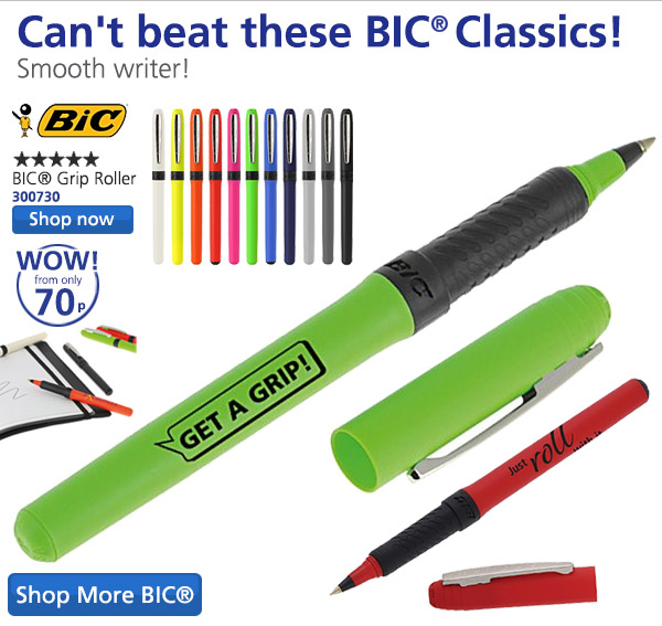 BIC® Grip Roller - Black Ink