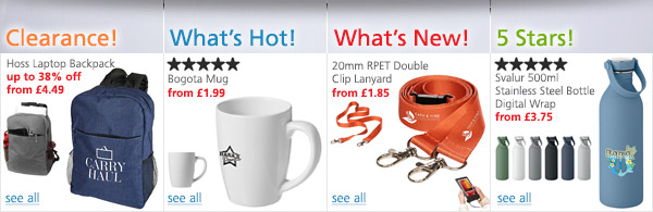 Clearance Promotional Items